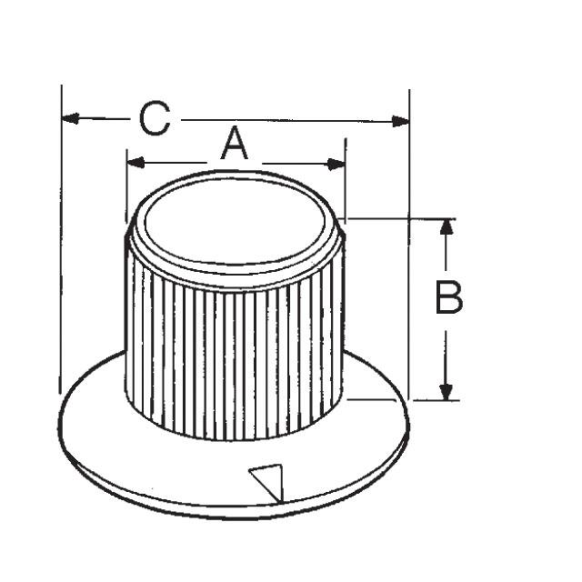 8560 Keystone Electronics  Knobs